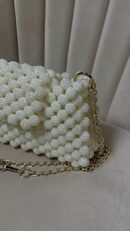 Berry Beaded Shoulder Bag