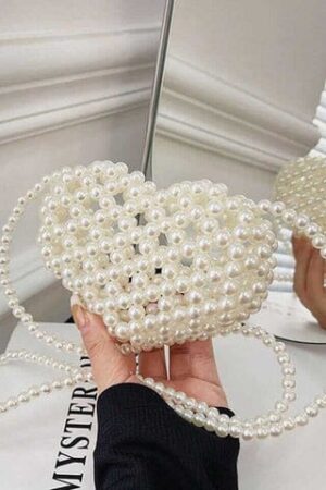 Heart of Pearls Crossbody Bag