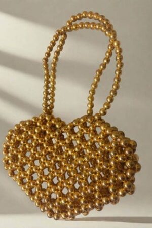 Milli Gold Beaded Bag
