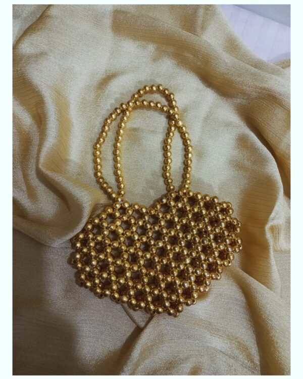 Milli Gold Beaded Bag - Image 2